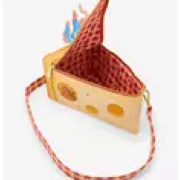 Loungefly Disney Pixar Cheese Wedge Ratatouille Crossbody Purse - Picture 5 of 7